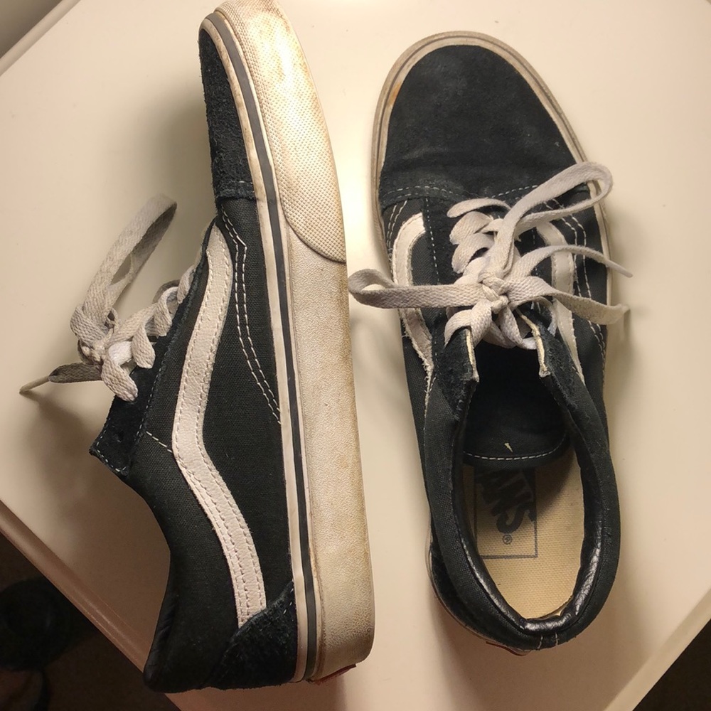 VANS black white striped sneaker